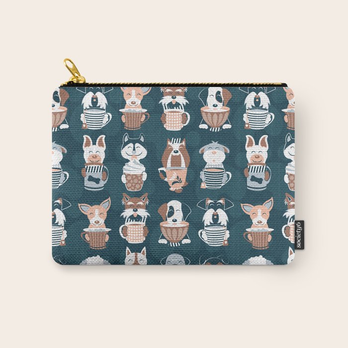Doggie Coffee and Tea Time II Carry All Pouch Gallery Image 1