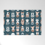 Doggie Coffee and Tea Time II Welcome Mat Gallery Image 1