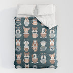 Doggie Coffee and Tea Time II Duvet Cover Gallery Image 6