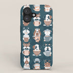 Doggie Coffee and Tea Time II iPhone Case Gallery Image 1