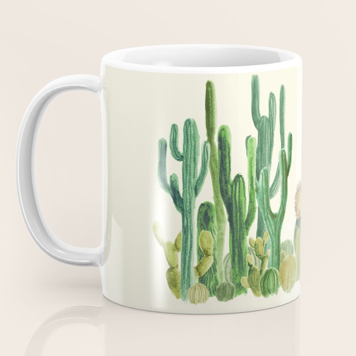 In my happy place - hedgehog meditating in cactus jungle Coffee Mug Gallery Image 3