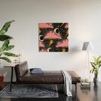 Stormy Night - black & pink Wood Wall Art Gallery Image 2