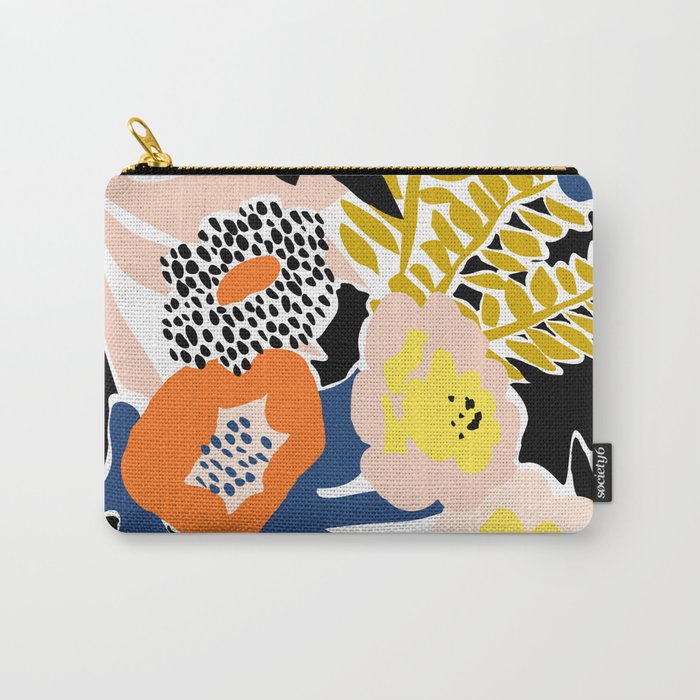 More design for a happy life - with black Carry All Pouch Gallery Image 1