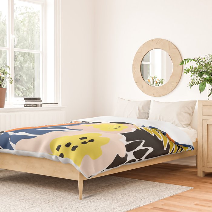 More design for a happy life - with black Duvet Cover Gallery Image 2