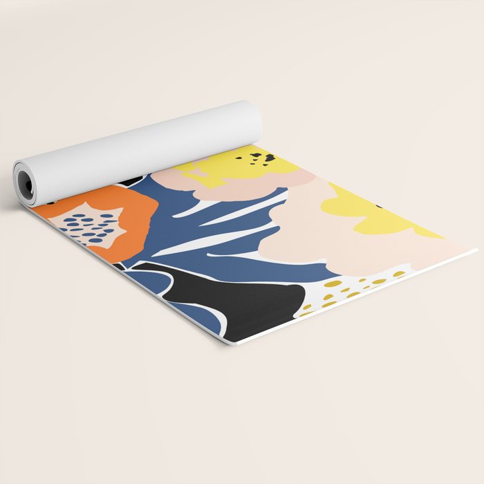 More design for a happy life - with black Yoga Mat Gallery Image 2
