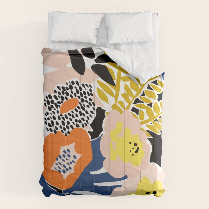 More design for a happy life - with black Comforter Gallery Image 6