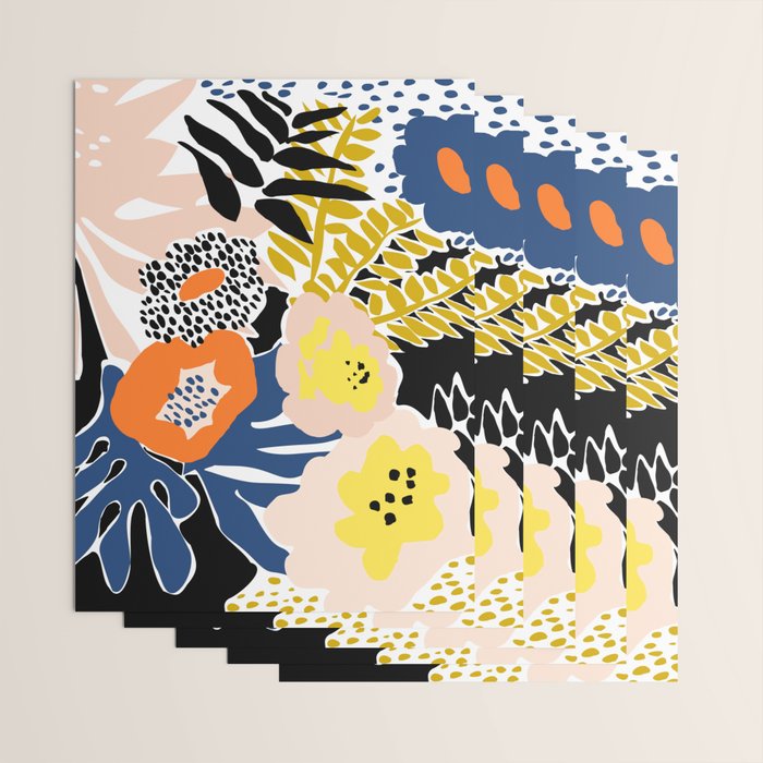 More design for a happy life - with black Wrapping Paper Gallery Image 3
