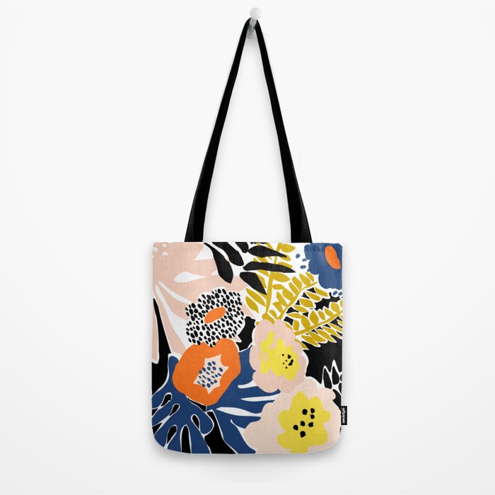 More design for a happy life - with black Tote Bag Gallery Image 2