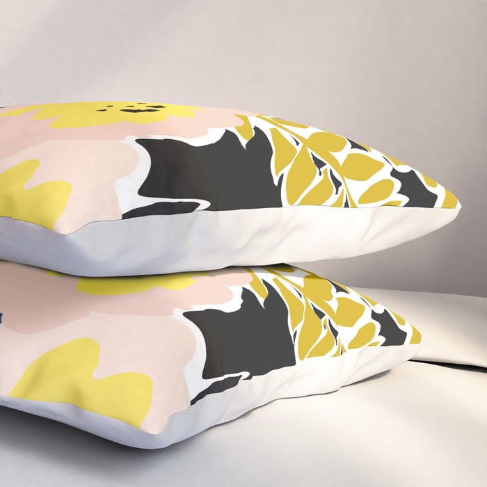 More design for a happy life - with black Pillow Sham Gallery Image 3