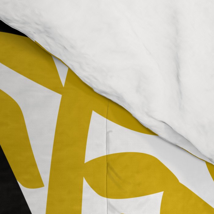 More design for a happy life - with black Comforter Gallery Image 4