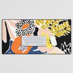 More design for a happy life - with black Desk Mat Gallery Image 1