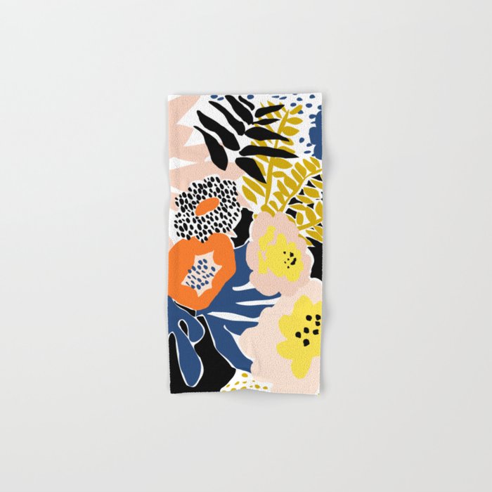 More design for a happy life - with black Bath Towel Gallery Image 1