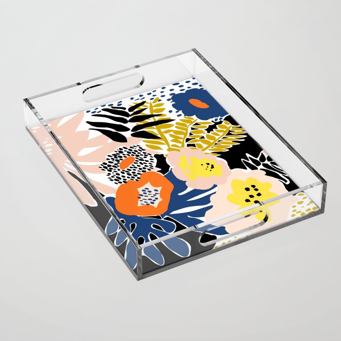 More design for a happy life - with black Acrylic Tray Gallery Image 1