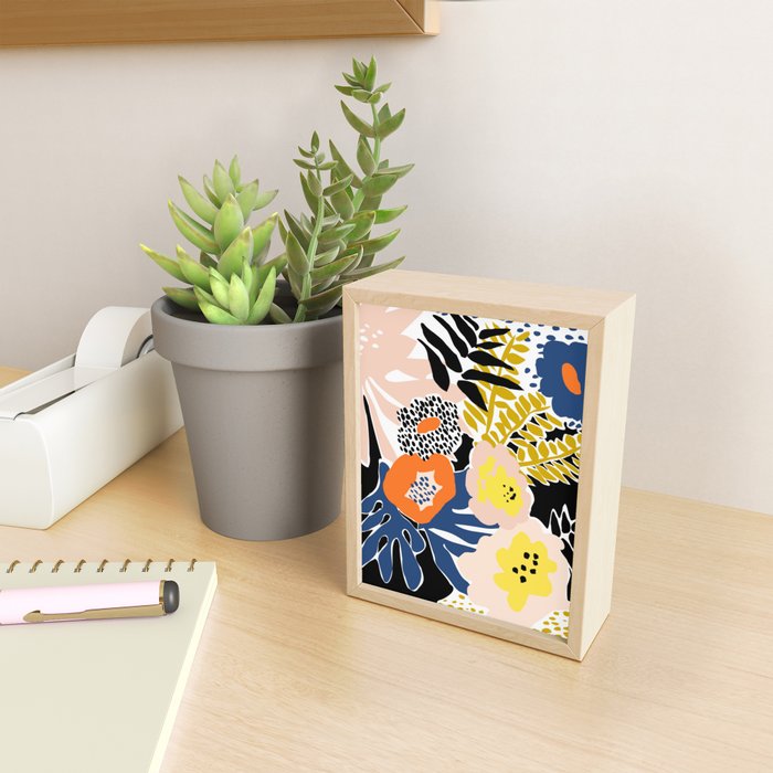 More design for a happy life - with black Mini Art Print Gallery Image 2