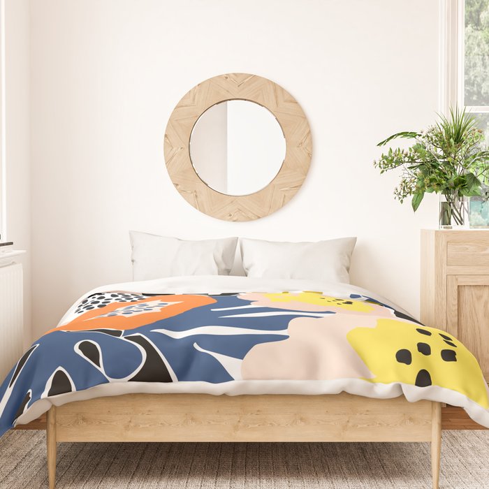 More design for a happy life - with black Duvet Cover Gallery Image 3