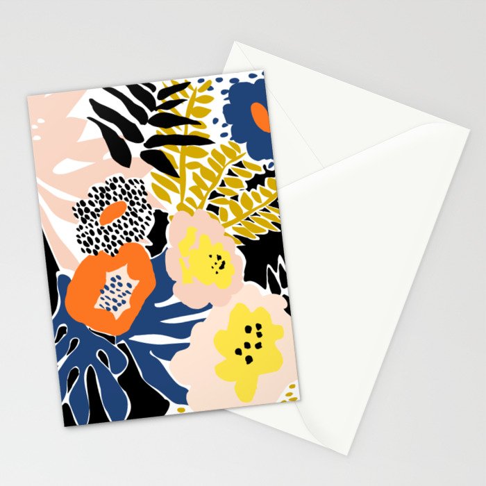 More design for a happy life - with black Stationery Card Gallery Image 2