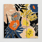 More design for a happy life - with black Wood Wall Art Gallery Image 1