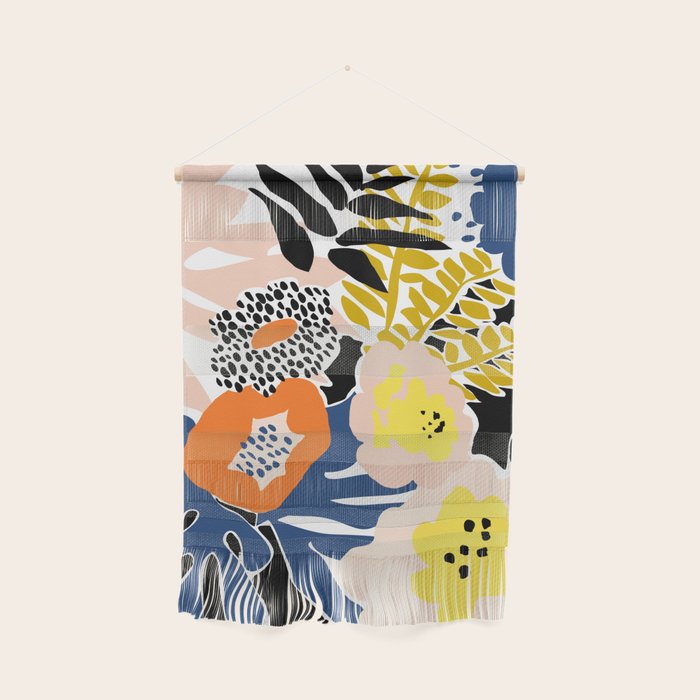 More design for a happy life - with black Wall Hanging Gallery Image 1