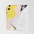 More design for a happy life - with black Throw Blanket Gallery Image 3