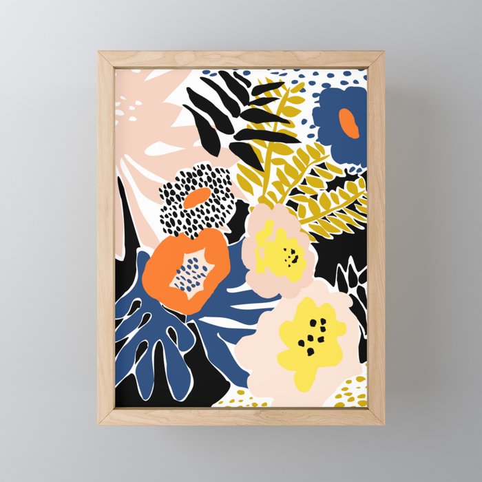More design for a happy life - with black Mini Art Print Gallery Image 1