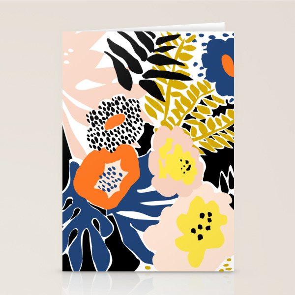 More design for a happy life - with black Stationery Card Gallery Image 2