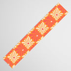 Retro checkered flower art pattern Table Runner Gallery Image 3