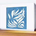 Pastel Blue Bush Wall Mural Gallery Image 2