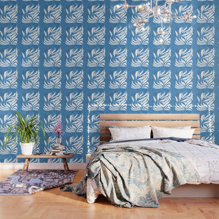Pastel Blue Bush Wallpaper Gallery Image 1