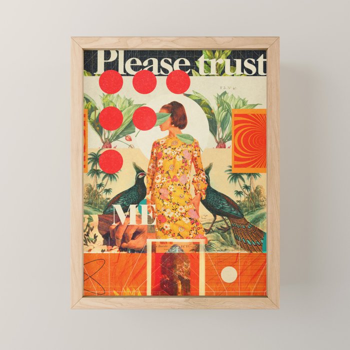 Please Trust Me Mini Art Print Gallery Image 1