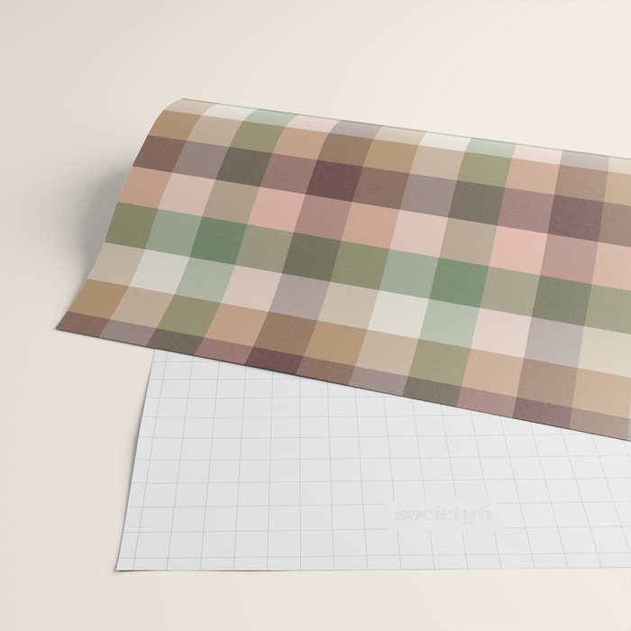Timberland Gingham Plaid Cozy Heirloom Multi Wrapping Paper Gallery Image 2