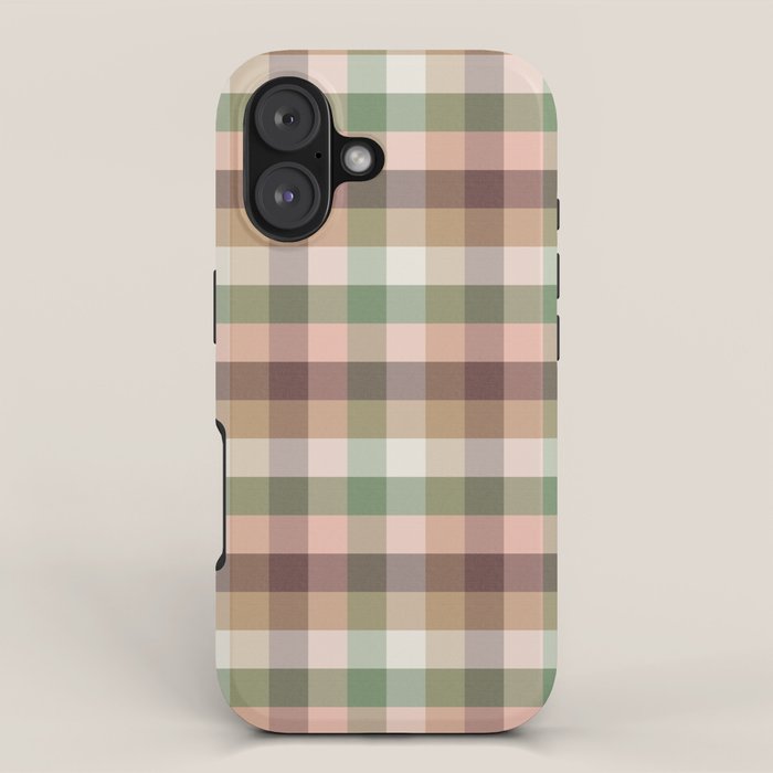 Timberland Gingham Plaid Cozy Heirloom Multi iPhone Case Gallery Image 1