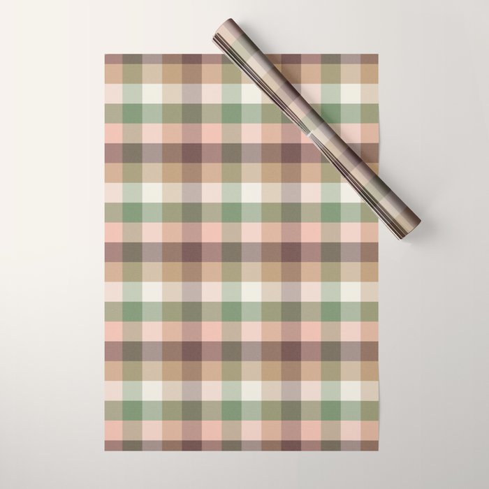 Timberland Gingham Plaid Cozy Heirloom Multi Wrapping Paper Gallery Image 1
