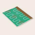 Abstract Fields in Forest Green & Brown Notebook Gallery Image 3