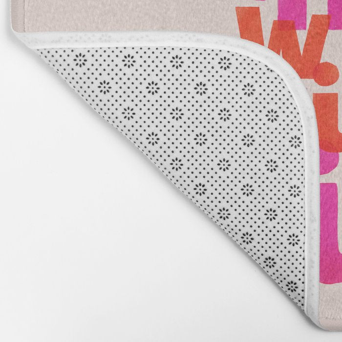 Everything Will Be Fine Typography Bath Mat Gallery Image 2