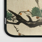 Crane and its chicks on a pine tree  - Vintage Japanese Woodblock Print Art Laptop Sleeve Gallery Image 3