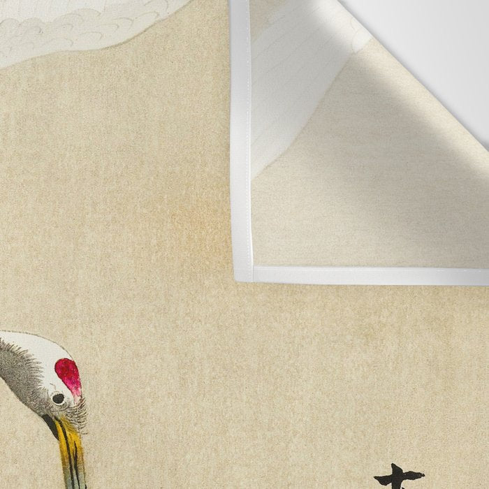 Crane and its chicks on a pine tree  - Vintage Japanese Woodblock Print Art Wall Tapestry Gallery Image 3