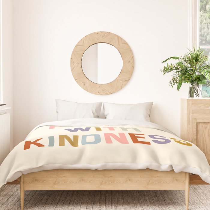 Treat People With Kindness Duvet Cover Gallery Image 3