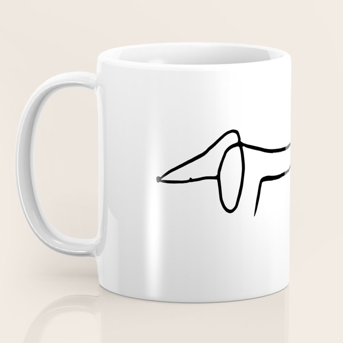 Picasso's sausage dog Coffee Mug Gallery Image 3