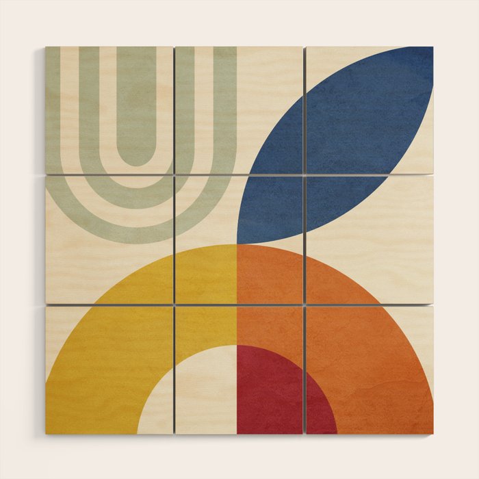 Attached Abstraction 03 Wood Wall Art Gallery Image 1