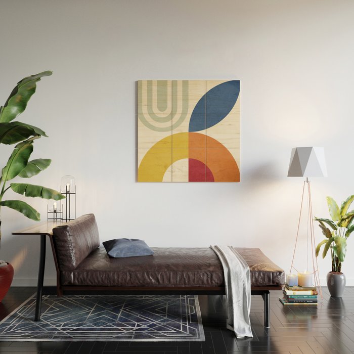 Attached Abstraction 03 Wood Wall Art Gallery Image 2