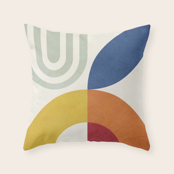 Attached Abstraction 03 Throw Pillow Gallery Image 6