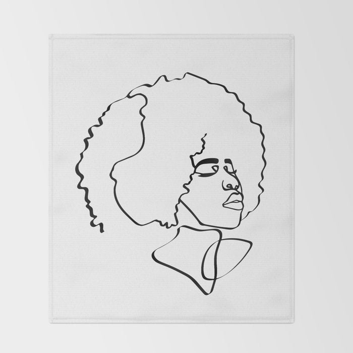 Soul Fro Throw Blanket Gallery Image 2