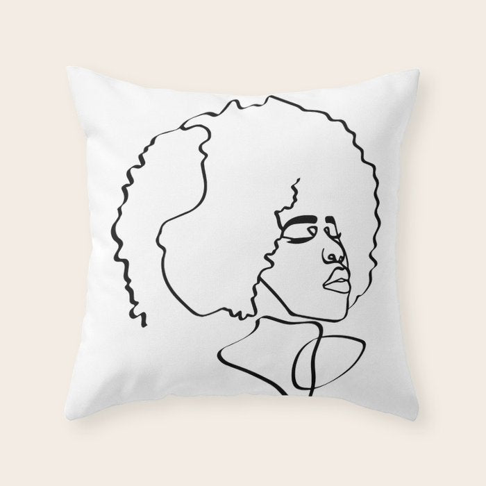 Soul Fro Throw Pillow Gallery Image 6