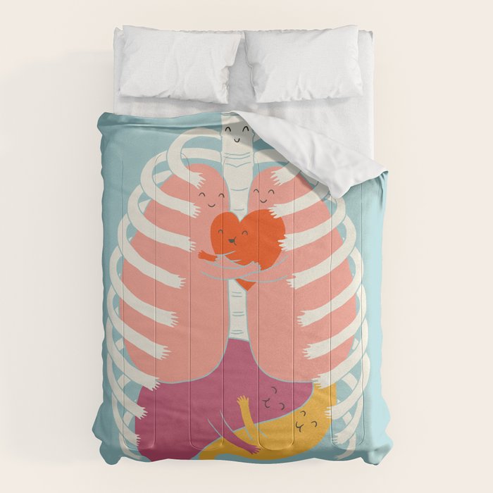 Hugs keep us alive Comforter Gallery Image 6