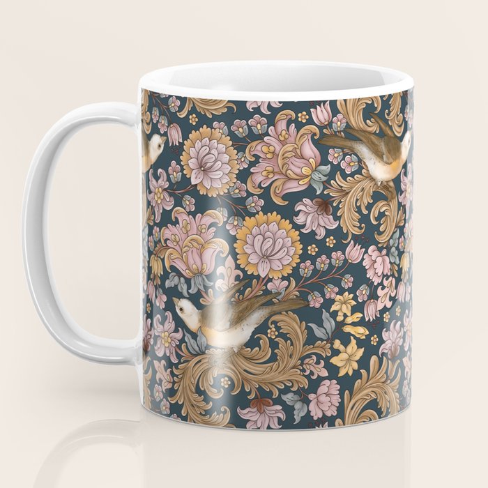 Ornate Bird Garden Coffee Mug Gallery Image 3