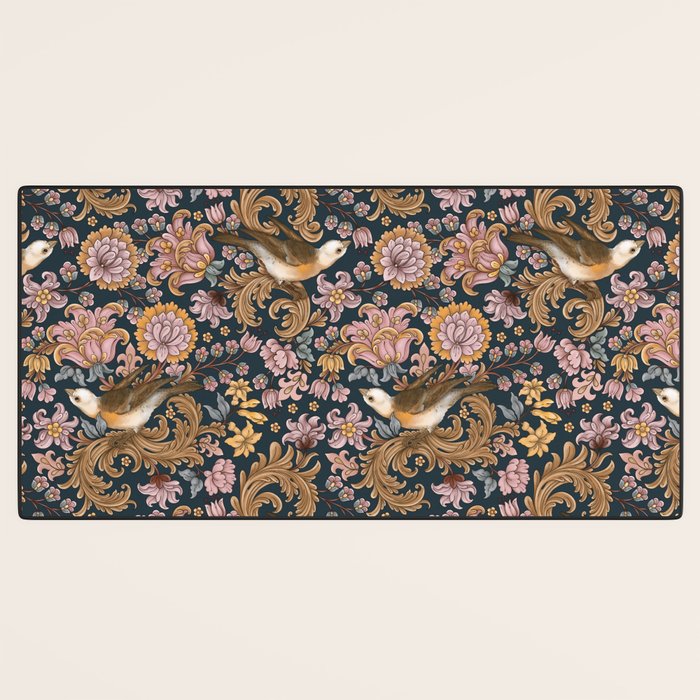 Ornate Bird Garden Desk Mat Gallery Image 3