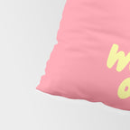 What If It All Works Out typography print Pillow Sham Gallery Image 4