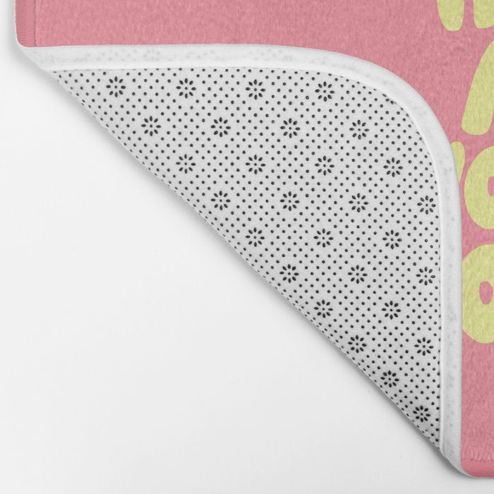 What If It All Works Out typography print Bath Mat Gallery Image 2