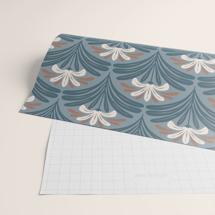 Elegant Leafy Blossoms  Wrapping Paper Gallery Image 2