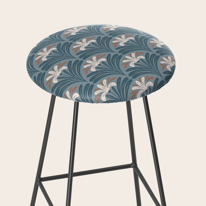 Elegant Leafy Blossoms  Stool Gallery Image 2